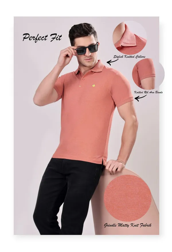 Premium__Rust_Polo_Tshirt_for_Men