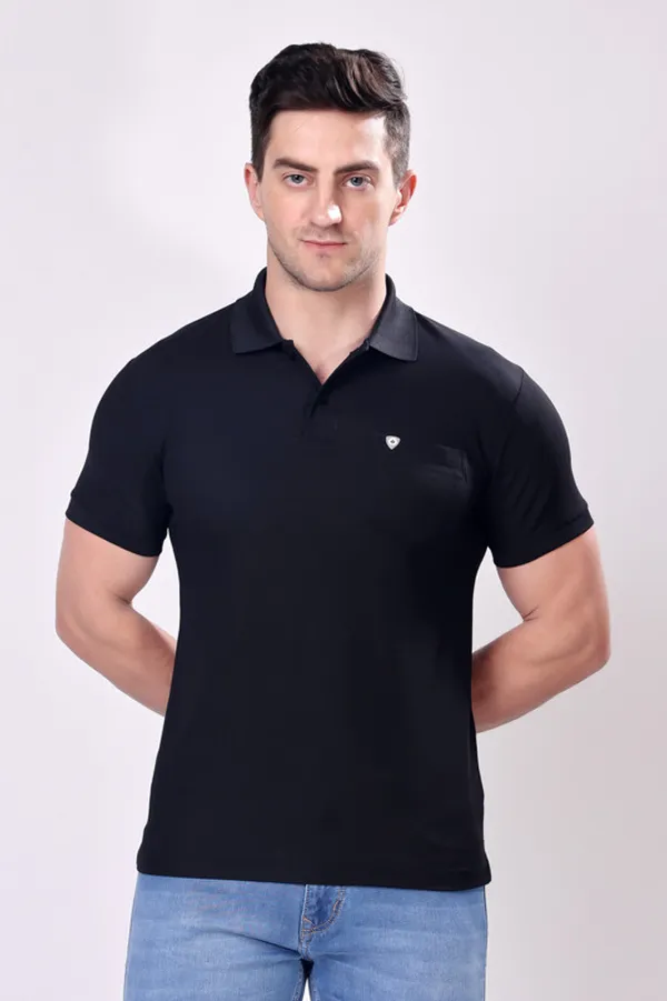 Premium__Plain_Black_Color_Polo_Tshirt_for_Men