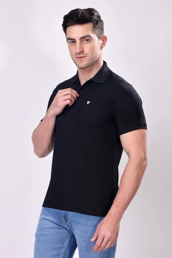 Premium__Plain_Black_Color_Polo_Tshirt_for_Men