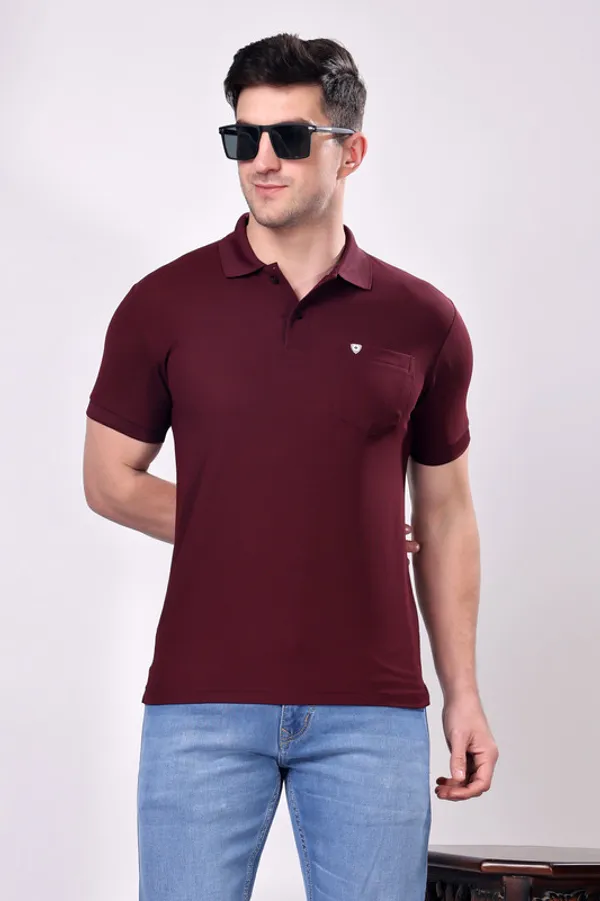 Premium__Plain_Burgundy_Color_Polo_Tshirt_for_Men