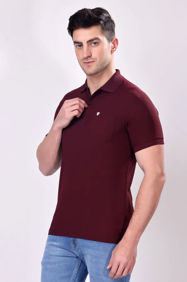 Premium__Plain_Burgundy_Color_Polo_Tshirt_for_Men