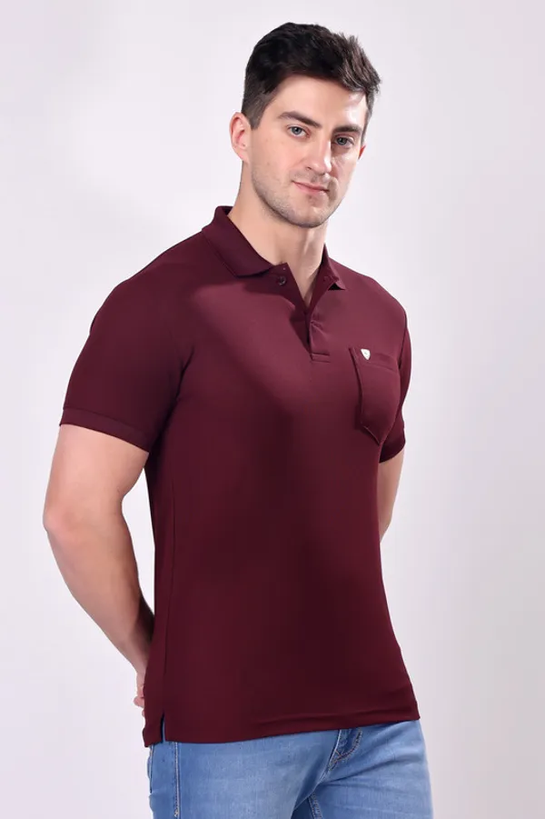 Premium__Plain_Burgundy_Color_Polo_Tshirt_for_Men