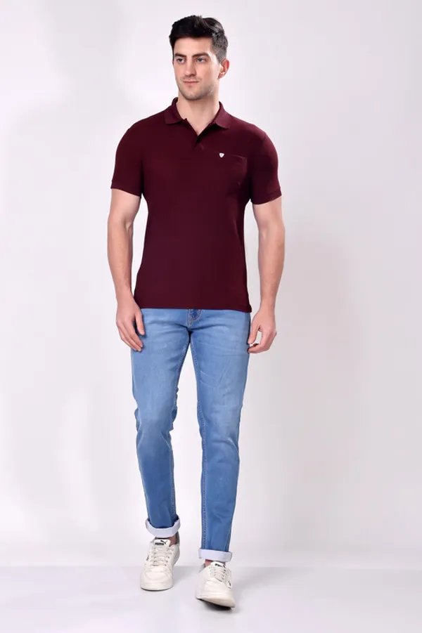 Premium__Plain_Burgundy_Color_Polo_Tshirt_for_Men