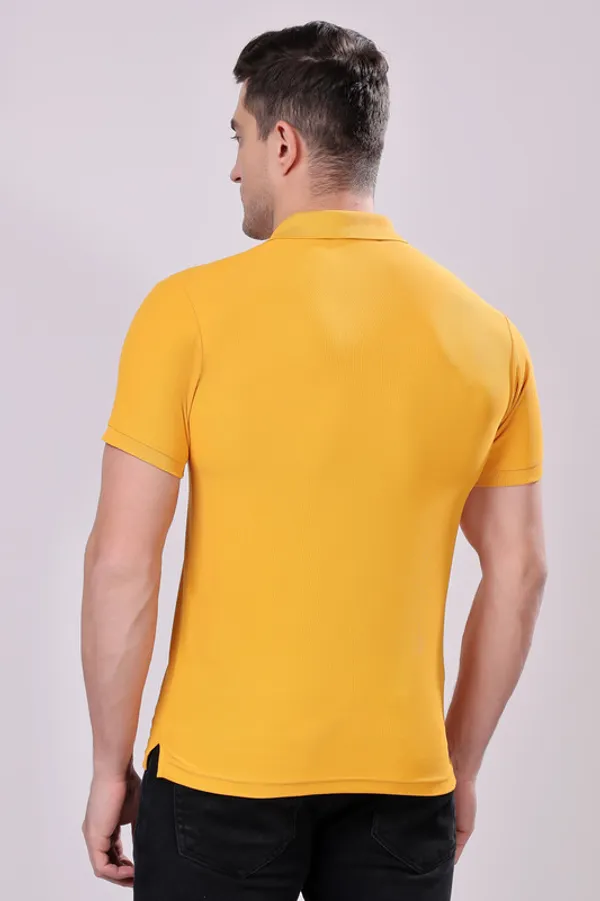 Premium__Plain_Mustard_Color_Polo_Tshirt_for_Men