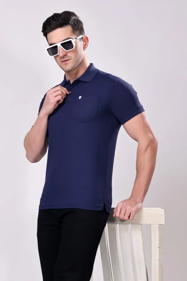 Premium__Plain_Navy_Color_Polo_Tshirt_for_Men