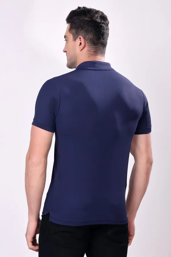 Premium__Plain_Navy_Color_Polo_Tshirt_for_Men