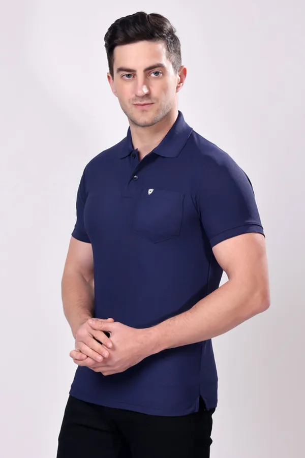 Premium__Plain_Navy_Color_Polo_Tshirt_for_Men