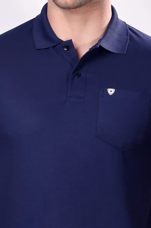 Premium__Plain_Navy_Color_Polo_Tshirt_for_Men