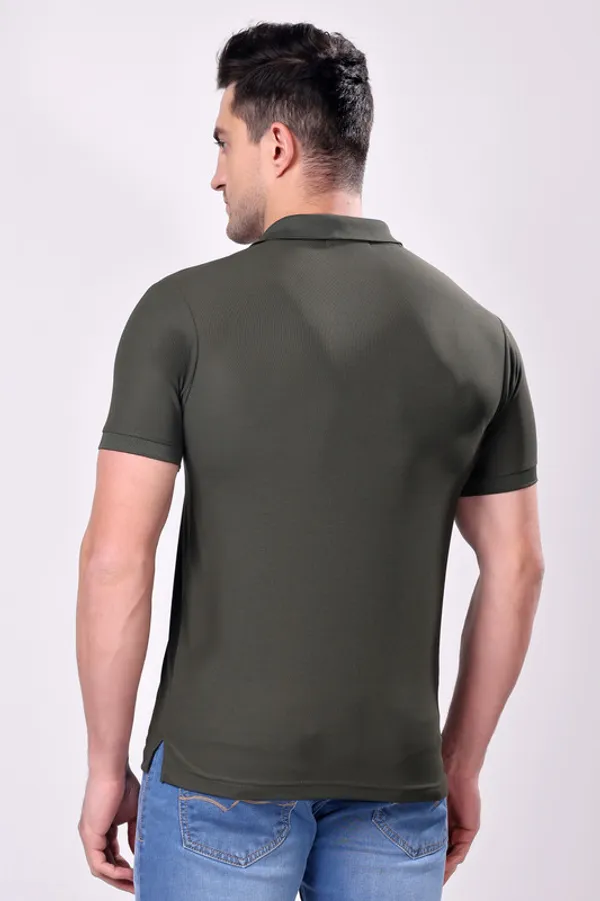 Premium__Plain_Olive_Color_Polo_Tshirt_for_Men
