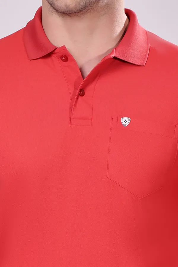 Premium__Plain_Red_Color_Polo_Tshirt_for_Men
