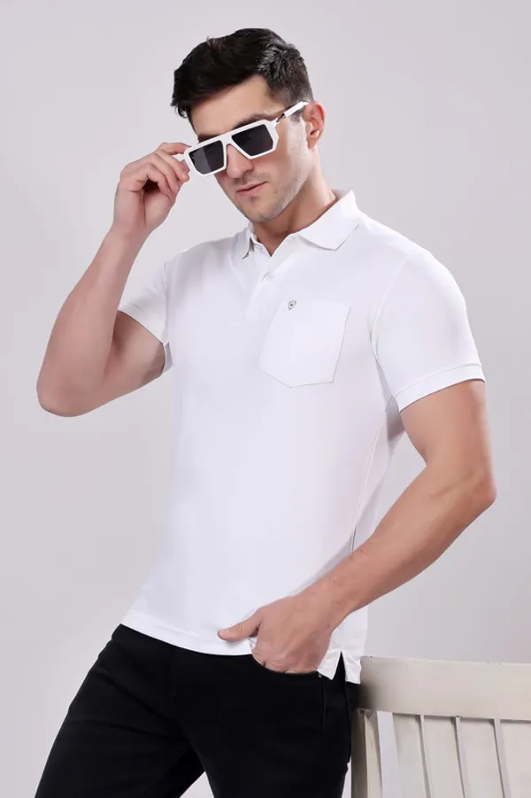 Premium__Plain_White_Color_Polo_Tshirt_for_Men