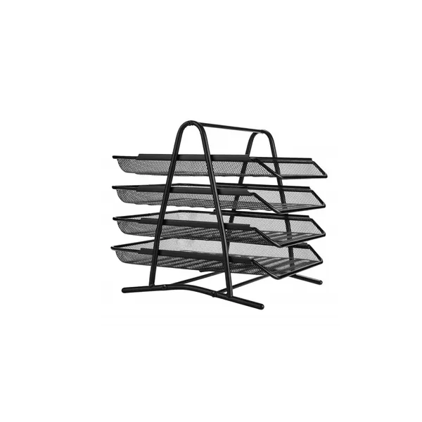 4 Tier File Rack Sukhad Retails 4-Tier Metal File/Documents/Letters/A4 Size Files Rack ...