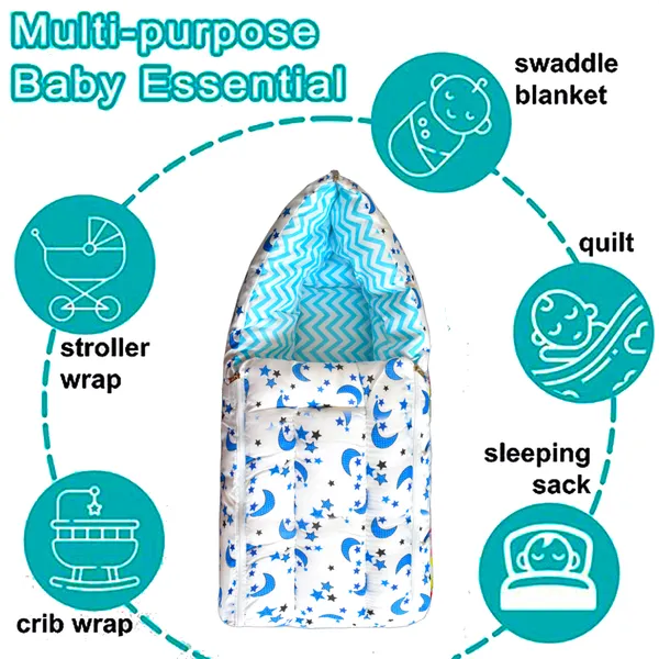 Galaxy_Baby_4_Piece_Bedding_Set_with_Pillow_and_Bolsters_Sleeping_Bag_and_Bedding_Set_Combo_(Blue)