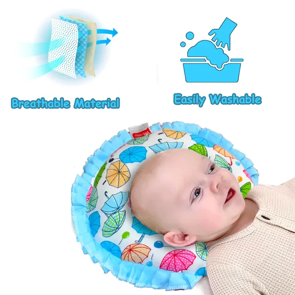 VParents_New_Born_Baby_Neck_Support_Soft_Pillow_for_Head_Shaping_U_Shape_Pillow_Chunky_(Blue,_Purple)__(Pack_of_2)