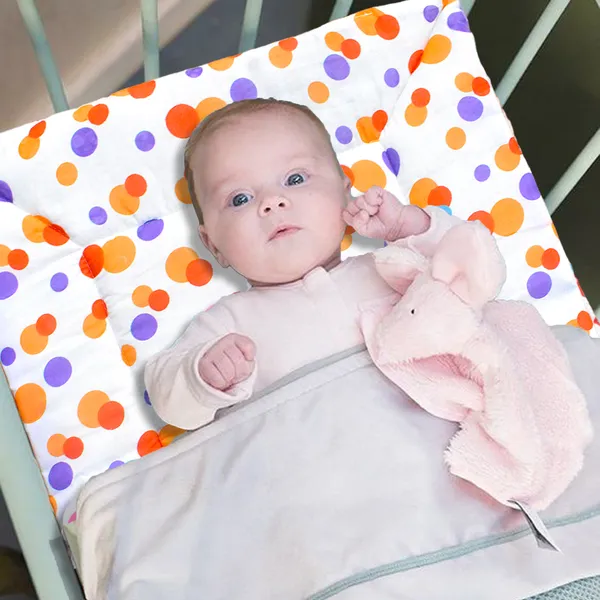 Preemiee_New_Born_Baby_Godadi_Soft_Cotton_Baby_Godi_Godari|Baby_Bed|Crib_Sheet|Bedding_Set(Orange)