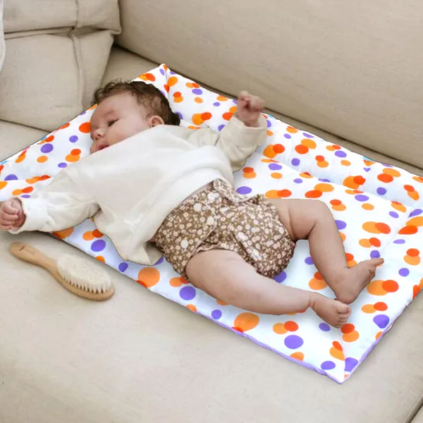 Preemiee_New_Born_Baby_Godadi_Soft_Cotton_Baby_Godi_Godari|Baby_Bed|Crib_Sheet|Bedding_Set(Orange)