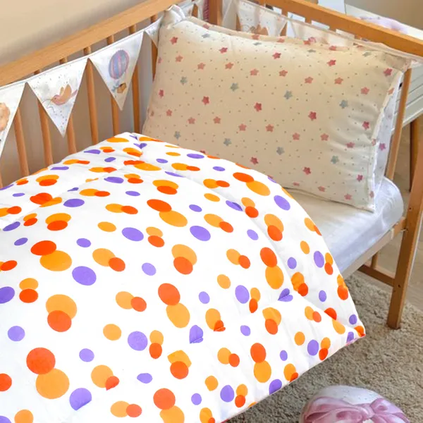 Preemiee_New_Born_Baby_Godadi_Soft_Cotton_Baby_Godi_Godari|Baby_Bed|Crib_Sheet|Bedding_Set(Orange)