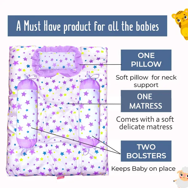 Joy_Baby_4_Piece_Bedding_Set_with_Pillow_and_Bolsters_Sleeping_Bag_and_Bedding_Set_Combo_(Purple)