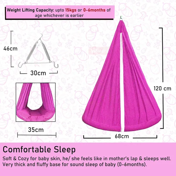 Infant_Baby_Swing_Cradle_with_Mosquito_net_and_Spring_(Pink)