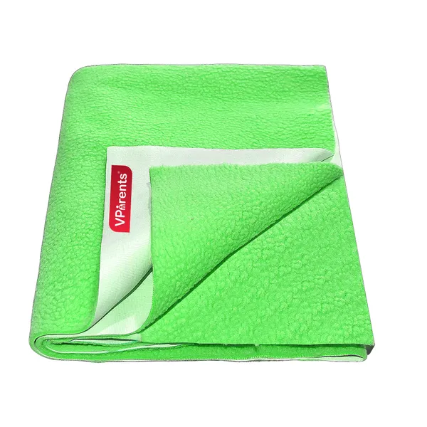 Chubby_Cheeks_Water_Proof_Baby_Bed_Protector_Reusable_Dry_Sheet_(Green)_(Medium)_(70_X_100)
