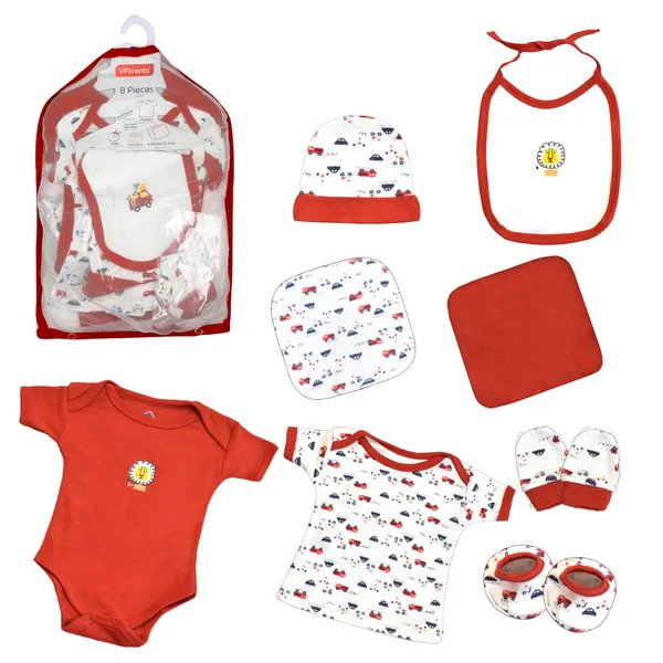 Pack_of_8_Honey_Punch_New_Born_Baby_Gift_Set_(Red)