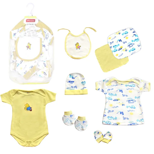 Pack_of_8_Honey_Punch_New_Born_Baby_Gift_Set_(Yellow)