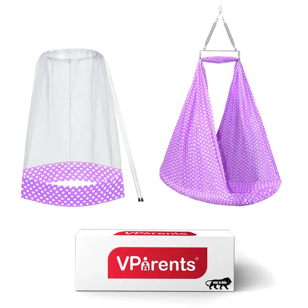Toddler_Baby_Swing_Cradle_with_Mosquito_Net_and_Spring_(Purple)