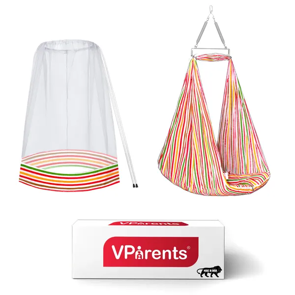 Neonate_Baby_Swing_Cradle_with_Mosquito_Net_and_Spring_(Red)
