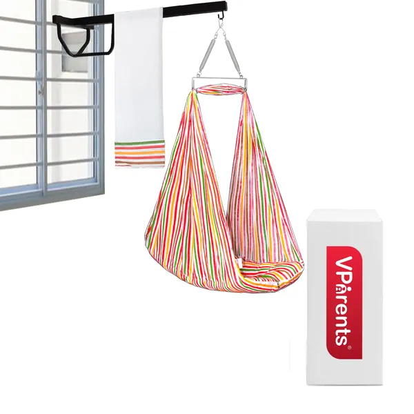 Neonate_Baby_Swing_Cradle_with_Mosquito_Net_Spring_and_Metal_Window_Cradle_Hanging_Rod_(Blue)_(Red)