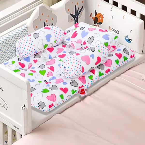 Daisy_Baby_4_Piece_Bedding_Set_with_Pillow_and_Bolsters(Pink)