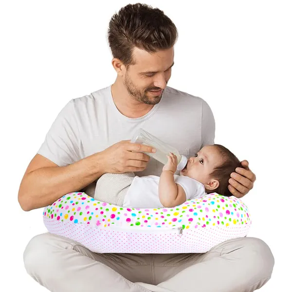 VParents_Bluebell_Multipurpose_Baby_Feeding_Nursing_Cum_Maternity_Pillow_for_New_Born_(Pink)