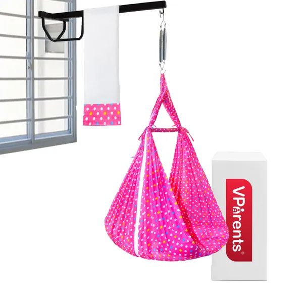 Tot_Baby_Swing_Cradle_with_Mosquito_net_Spring_and_Metal_Window_Cradle_Hanger_(Pink)