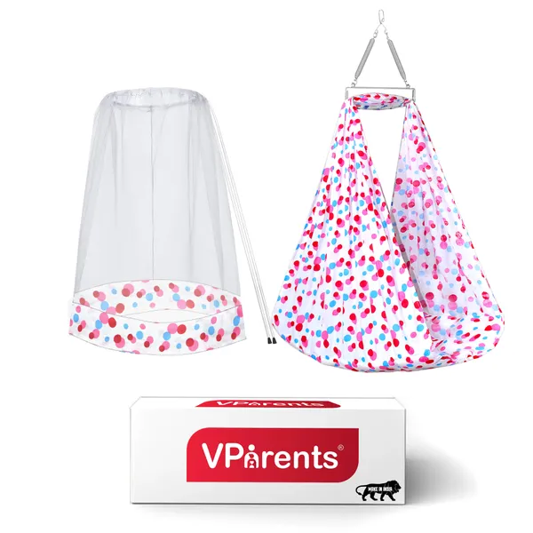 Preemie_Baby_Swing_Cradle_with_Mosquito_Net_and_Spring(Pink)