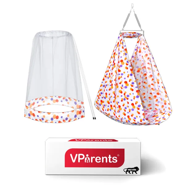 Preemie_Baby_Swing_Cradle_with_Mosquito_Net_and_Spring(Orange)
