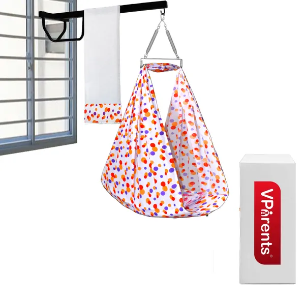 Preemie_Baby_Swing_Cradle_with_Mosquito_Net_Spring_and_Metal_Window_Cradle_Hanger(Orange)
