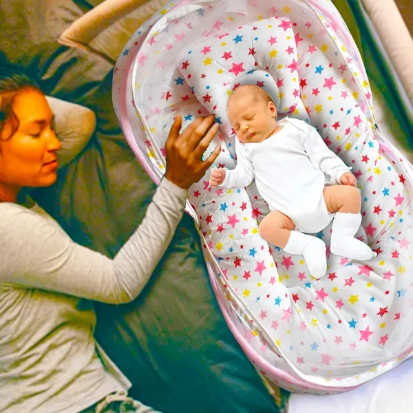 Joy_Baby_Bedding_Set_with_Pillow_and_Sleeping_Bag_Combo_(Pink)
