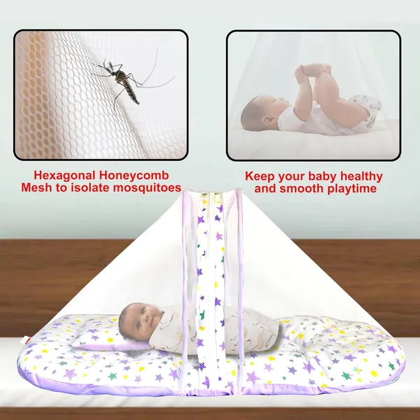 Joy_Baby_Bedding_Set_with_Pillow_and_Sleeping_Bag_Combo_(Purple)