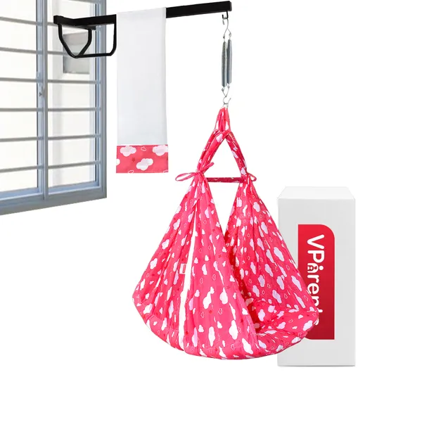 Sunny_Baby_Swing_Cradle_with_Mosquito_net_Spring_and_Metal_Window_Cradle_Hanger_(Pink)