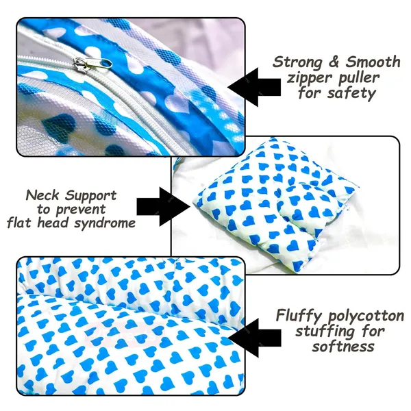 Rosy_Baby_Bedding_Set_with_Mosquito_net_and_Pillow_(Blue)