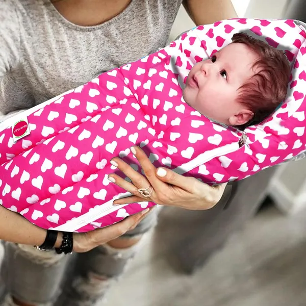 Rosy_Baby_Bedding_Set_with_Pillow_and_Sleeping_Bag_Combo_(Pink)