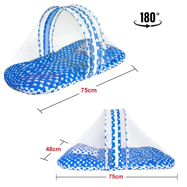 Rosy_Baby_Bedding_Set_with_Pillow_and_Sleeping_Bag_Combo_(Blue)