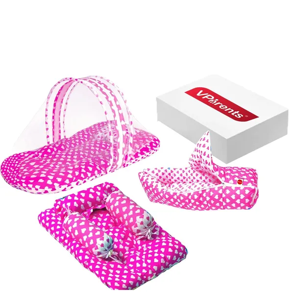 Rosy_Baby_4_Piece_Bedding_Set_with_Pillow_and_Bolsters_Sleeping_Bag_and_Bedding_Set_Combo(Pink)