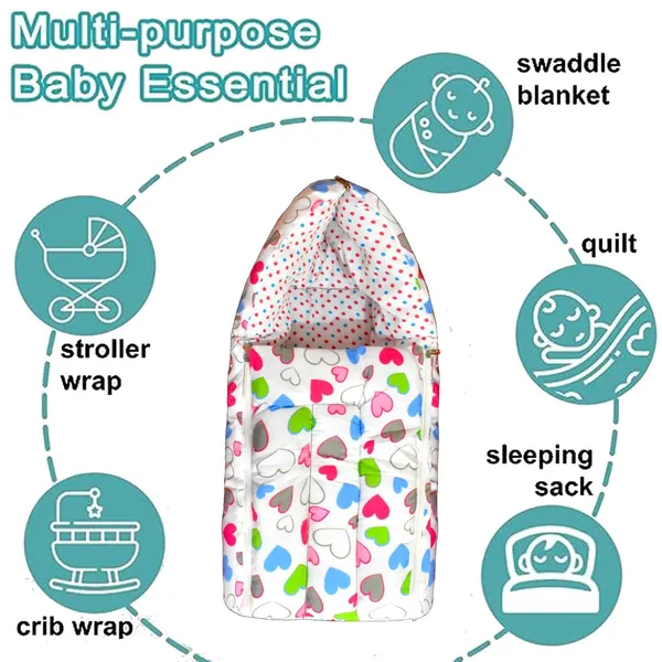 Daisy_Baby_Feeding_Pillow_Bedding_Set_with_Mosquito_net_and_Sleeping_Bag_Combo_(Pink)