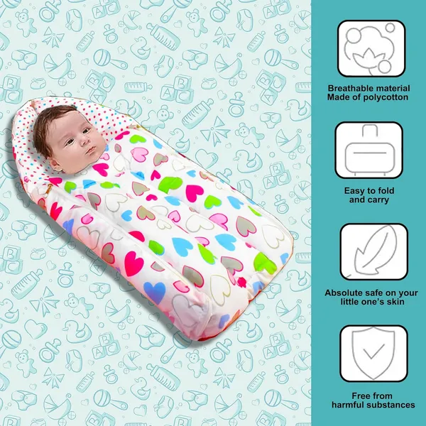 Daisy_Baby_Feeding_Pillow_Bedding_Set_with_Mosquito_net_and_Sleeping_Bag_Combo_(Pink)