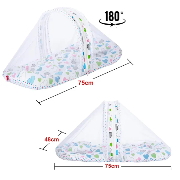 Daisy_Baby_Feeding_Pillow_Bedding_Set_with_Mosquito_net_and_Sleeping_Bag_Combo_(Blue)