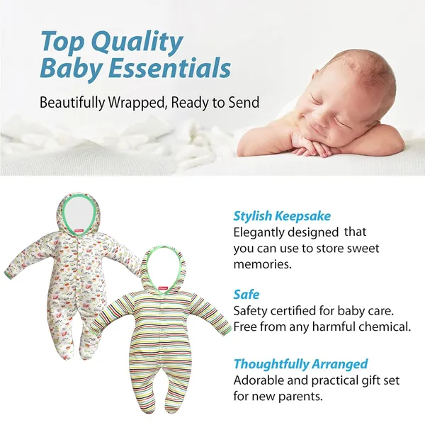 Zoey_Newborn_Baby_Boy's_and_Baby_Girl's_Cotton_Hooded_Striped_Full_Sleeve_Footies_Sleepsuit_Rompers_(Green)_Pack_of_2