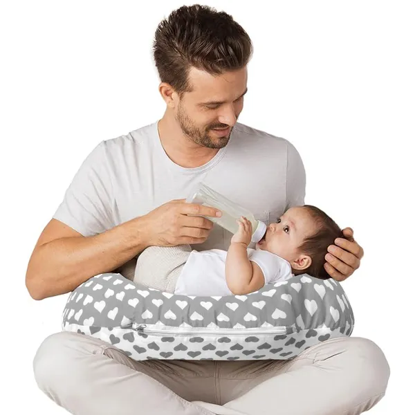 Rosy_Feeding_Pillow,_Breast_Feeding_Pillows_Vacuum_Packed_Cotton_Nursing_Pillow_and_Positioner_Breastfeeding,_Bottle_Feeding,_Baby_Support_-_Heart_Printed-_Gray