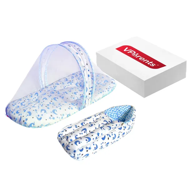 Galaxy_Baby_Bedding_Set_with_Pillow_and_Sleeping_Bag_Combo_(Blue)