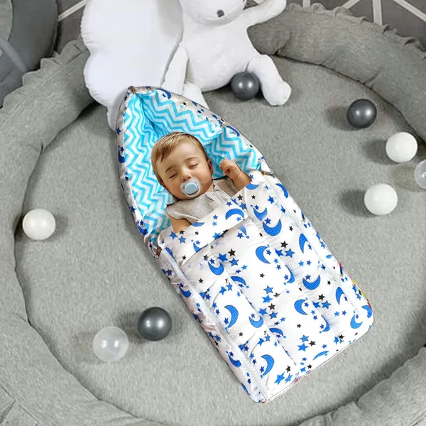 Galaxy_Baby_Bedding_Set_with_Pillow_and_Sleeping_Bag_Combo_(Blue)