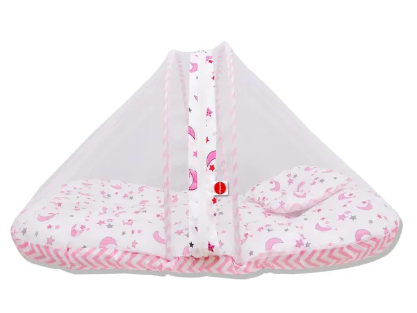 Galaxy_Baby_Feeding_Pillow_Bedding_Set_with_Mosquito_net_and_Sleeping_Bag_Combo_(Pink)
